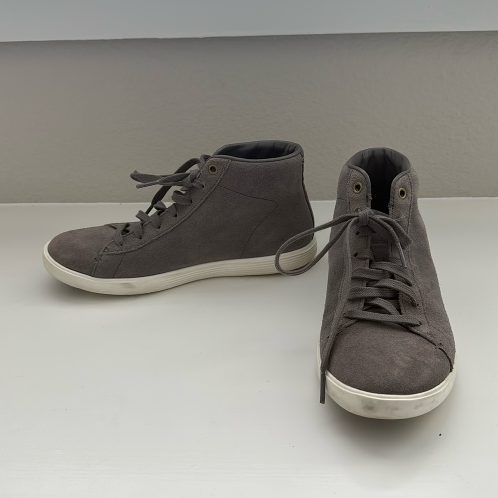 Cole Haan Women’s Gray High Top Suede Sneakers - Size 6.5